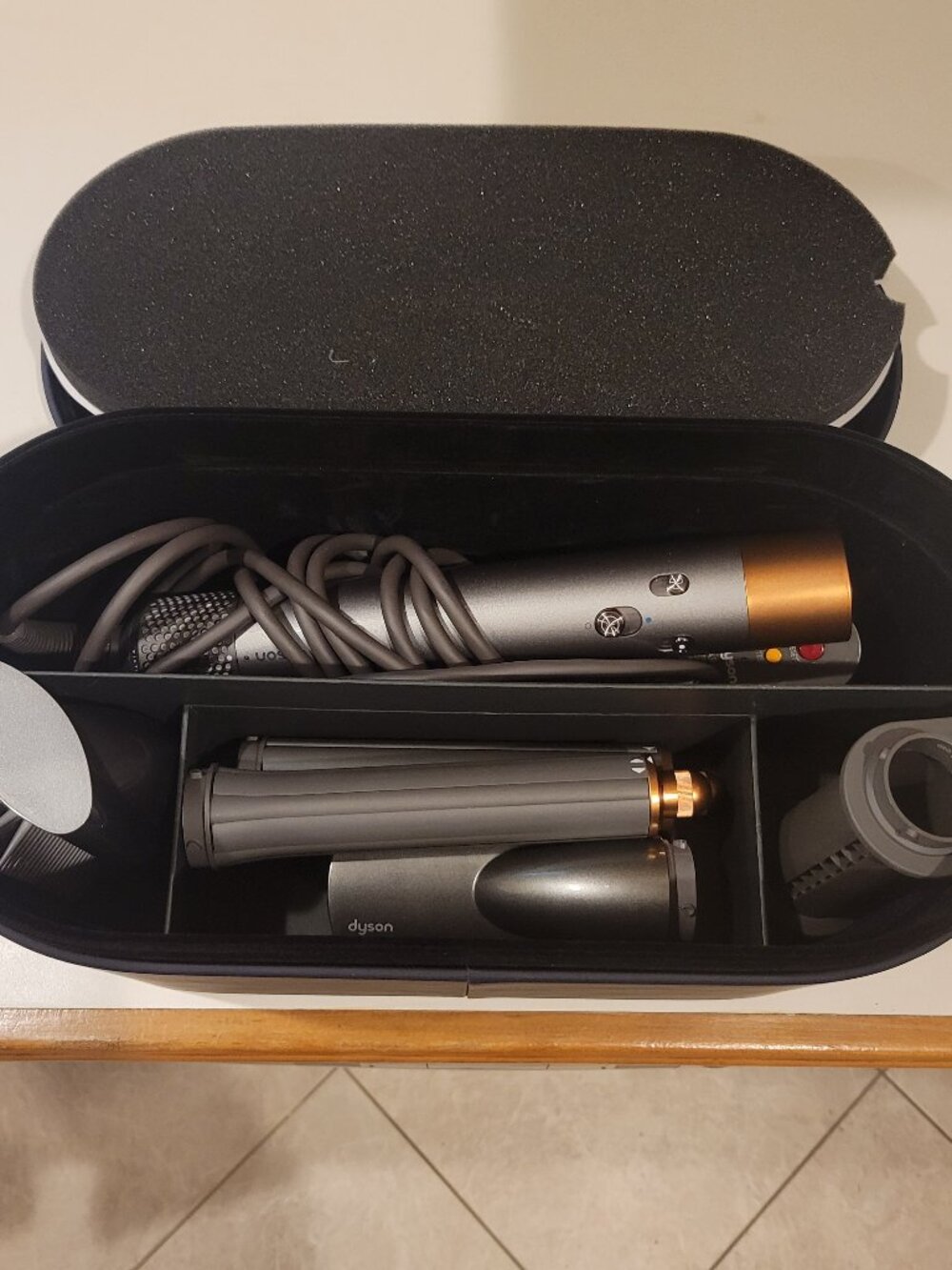 Dyson Airwrap multi-styler and dryer NICKEL Silver/Rich Copper Complete Tested